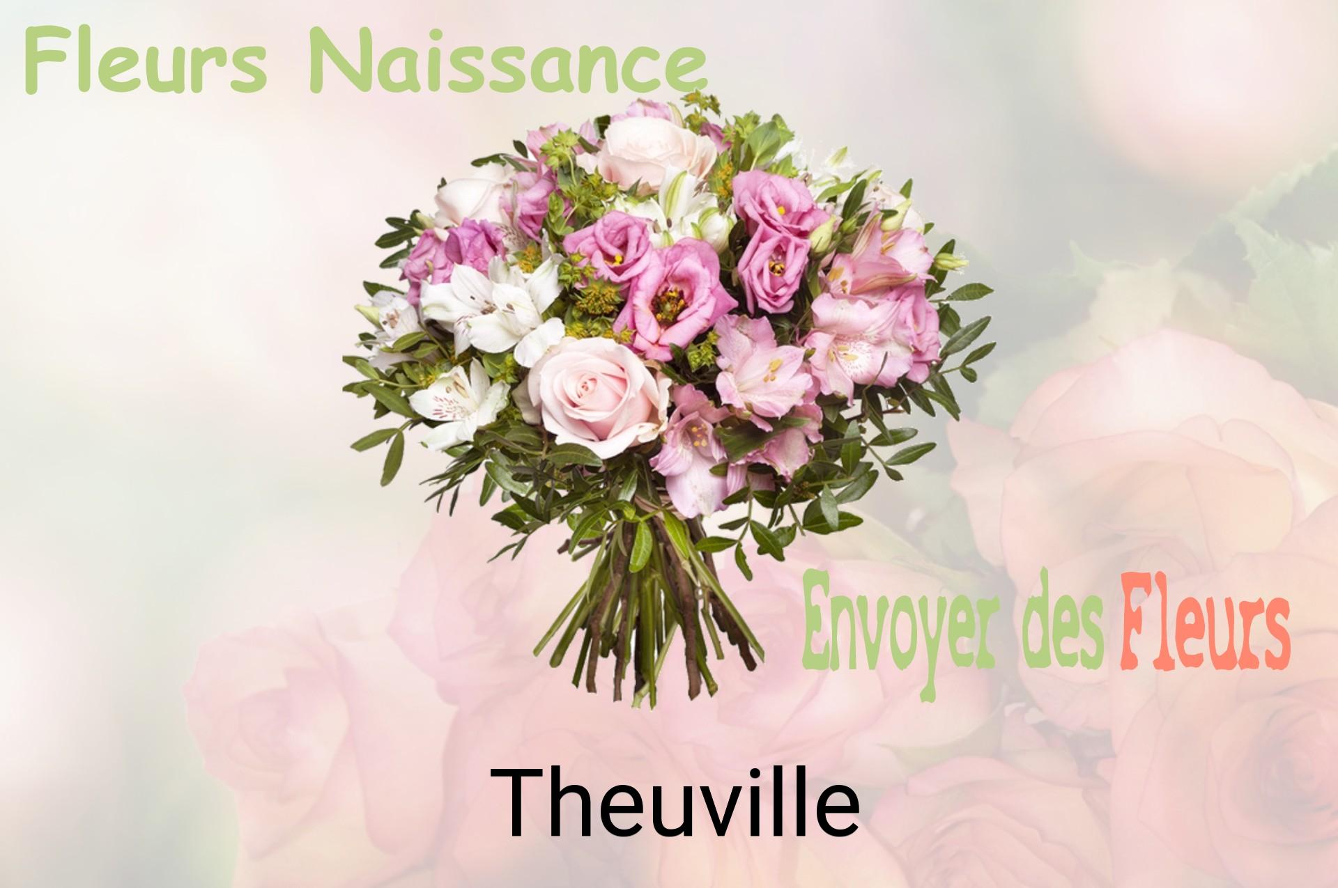 Bouquet de fleurs de naissance livré à Theuville